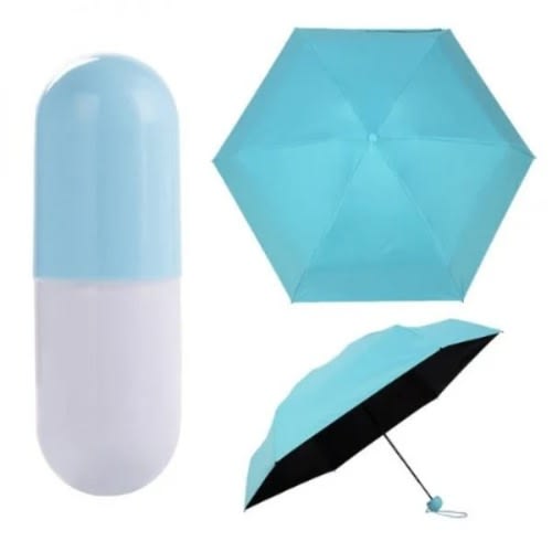 Capsule Foldable Umbrella With Case