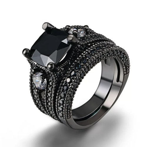 Black Bridal Set
