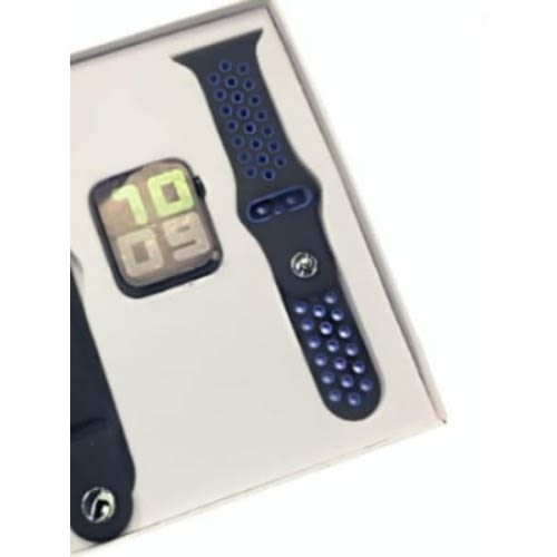 T55 Smart Watch Series 5 With Magnetic Charging -2 Straps - Black
