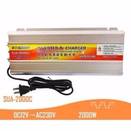 Suoer 2000 Watts Power Inverter With Inbuilt Charger 20amps
