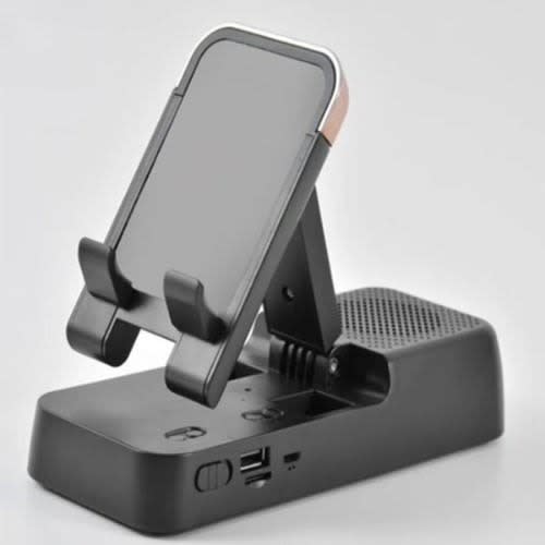 Desktop Phone Holder With Bluetooth Speaker