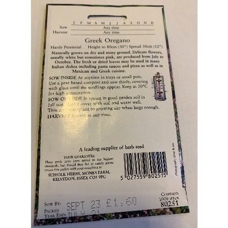 Greek Oreagano-1000seeds