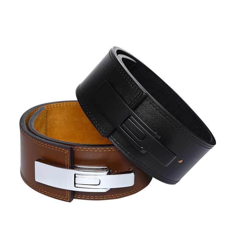 (Dark Brown)Fitness Belt New  Weightlifting Belt Bodybuilding Belt Barbell Powerlifting  Waist JIN