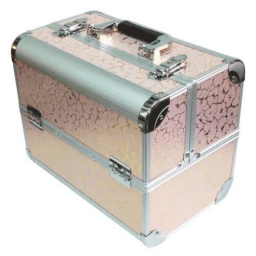 Professional Makeup Box - Gold & Silver..