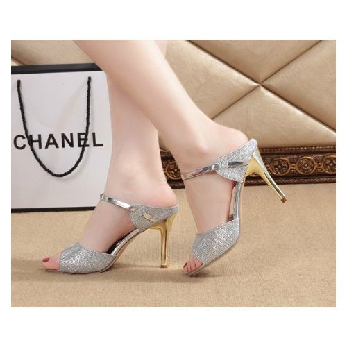 Women's Platform High Heel Fashion Sandals-Silver