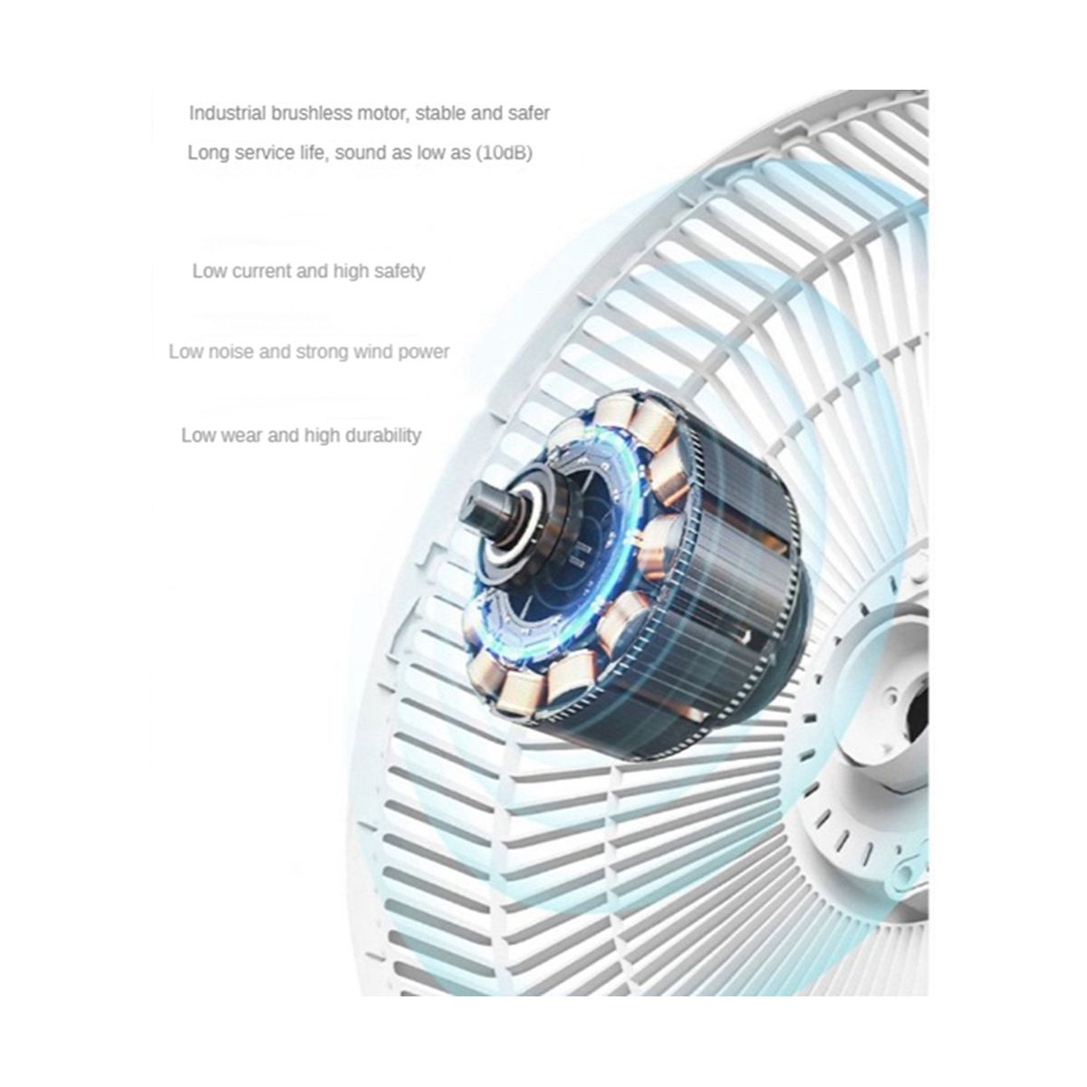 Convenient P10 10800MAh Home Electric Fan USB Desktop