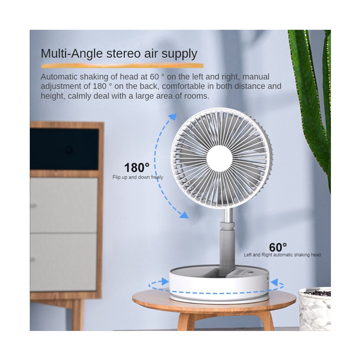 Convenient P10 10800MAh Home Electric Fan USB Desktop