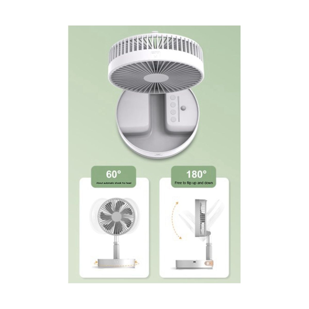 Convenient P10 10800MAh Home Electric Fan USB Desktop