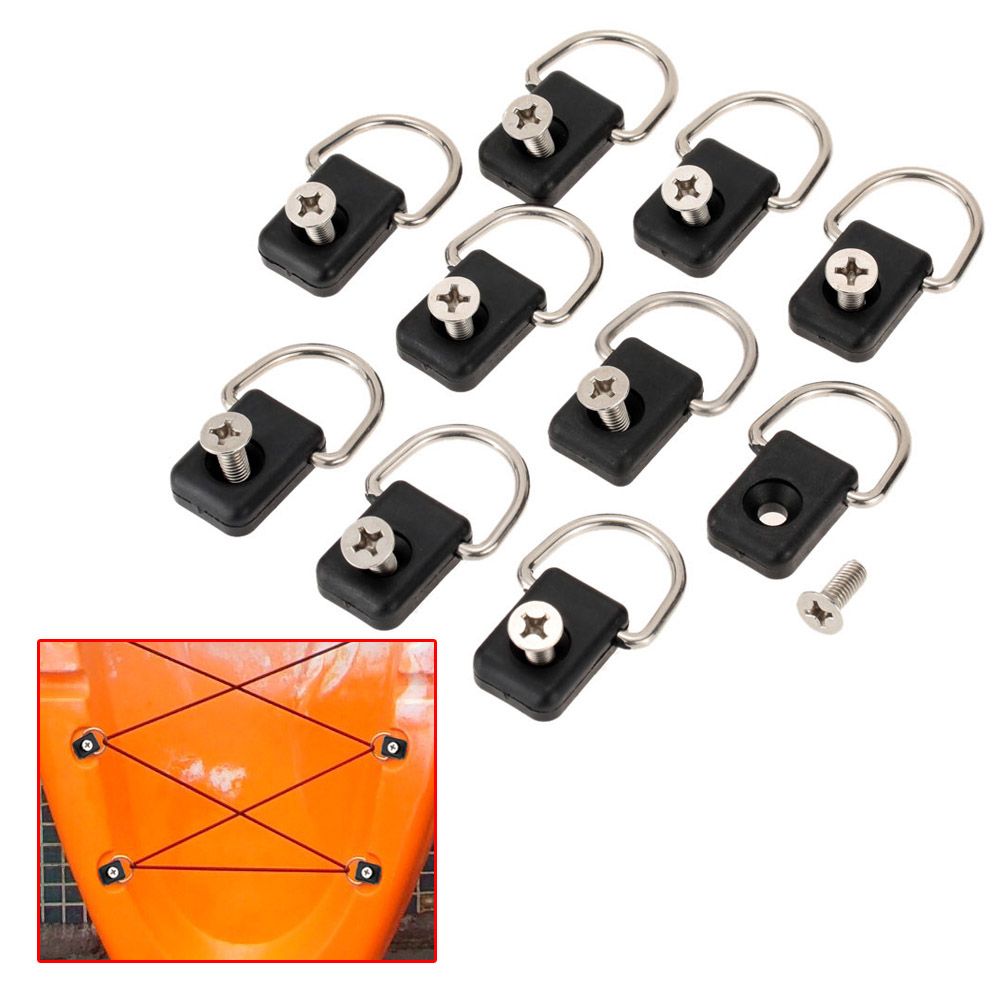10pcs High Quality Kayak D Rings Outfitting Rigging For Boat