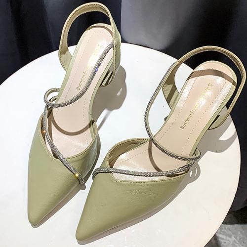 Women's Platform High Heel Fifth Sandals-Green