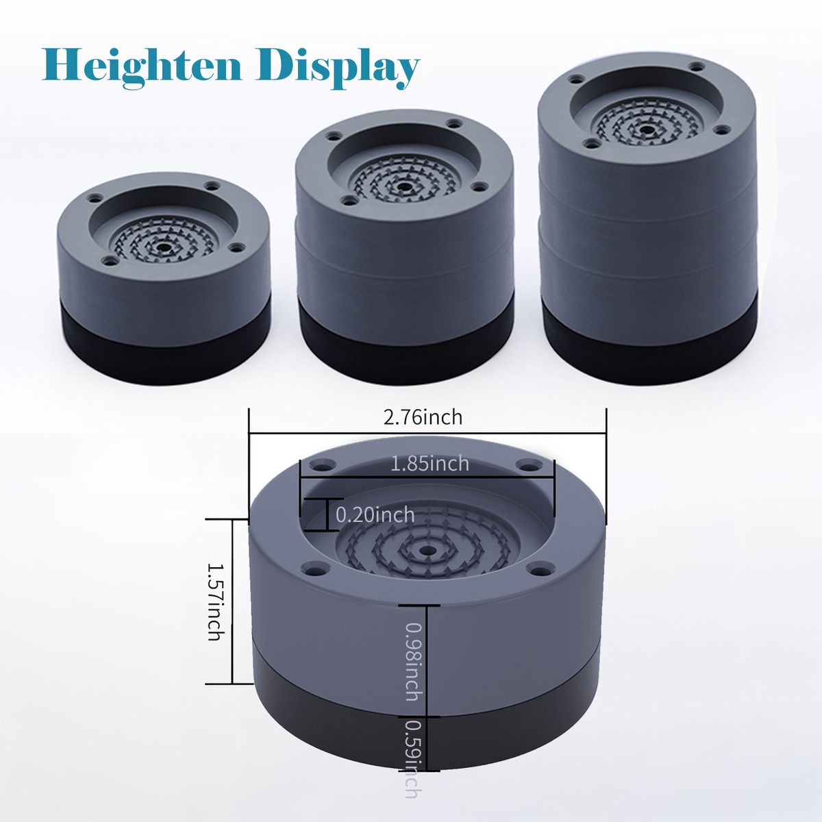 4PCS Washing Machine Base Foot Pads Anti Slip Anti Vibration