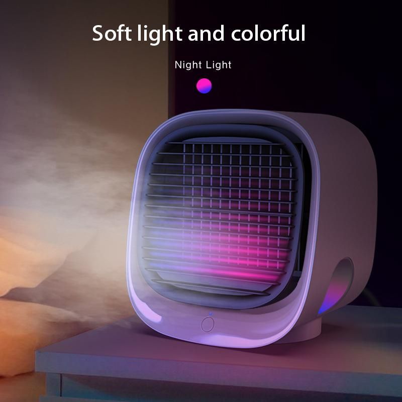 (Green) Mini Air Cooler Humidification Usb Fan