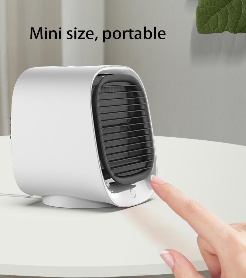 (Green) Mini Air Cooler Humidification Usb Fan