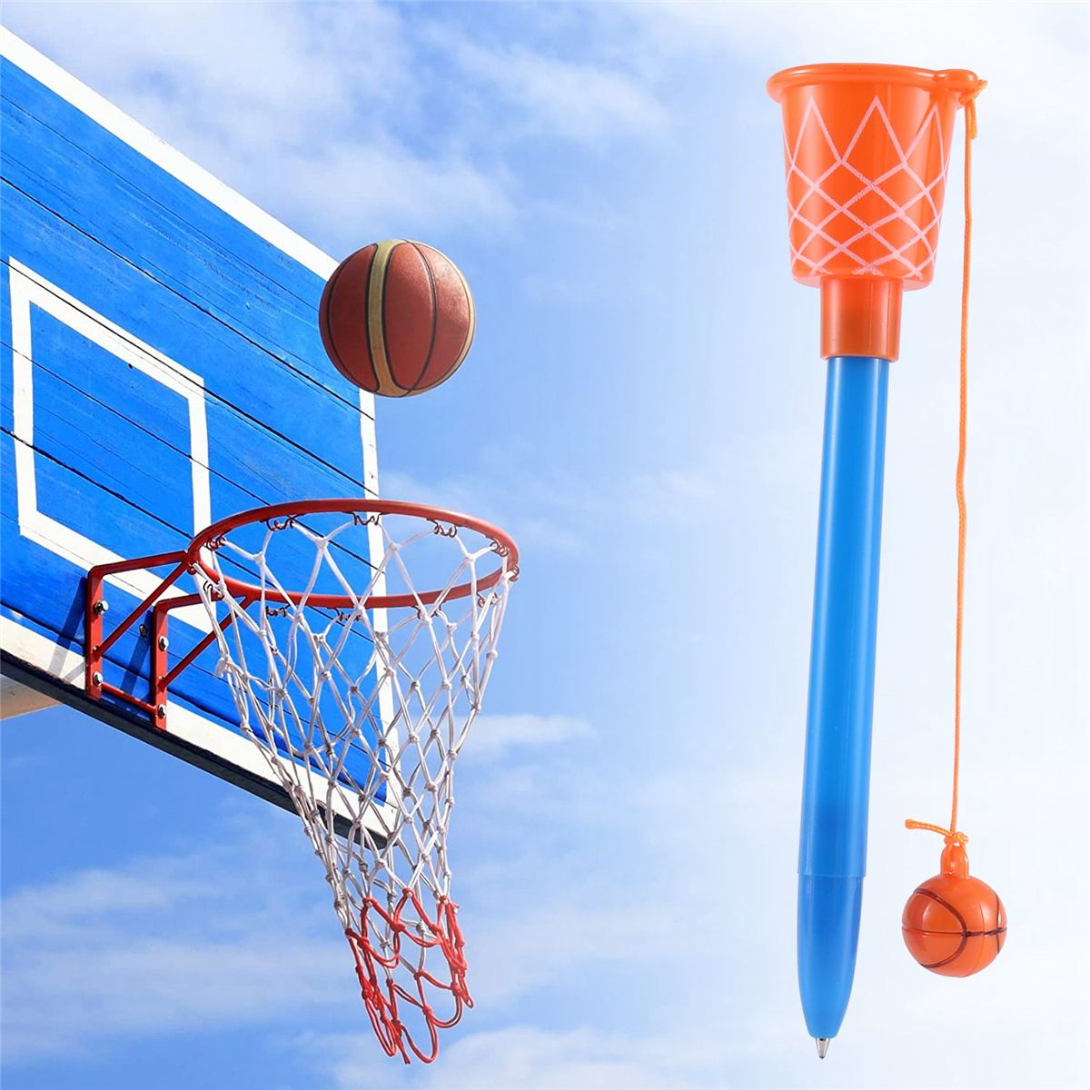 Basketball Hoop Basketball Party Favors -Sports Novelty with Basketball Toss for Sport Birthday Party