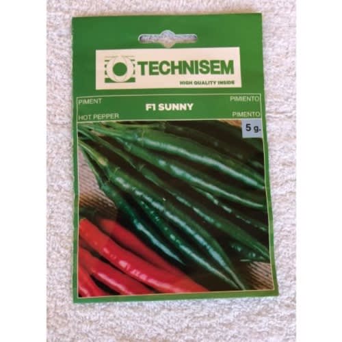 Hybrid Chilli Pepper Seed - Sunny F1 Pepper Seeds - 5g