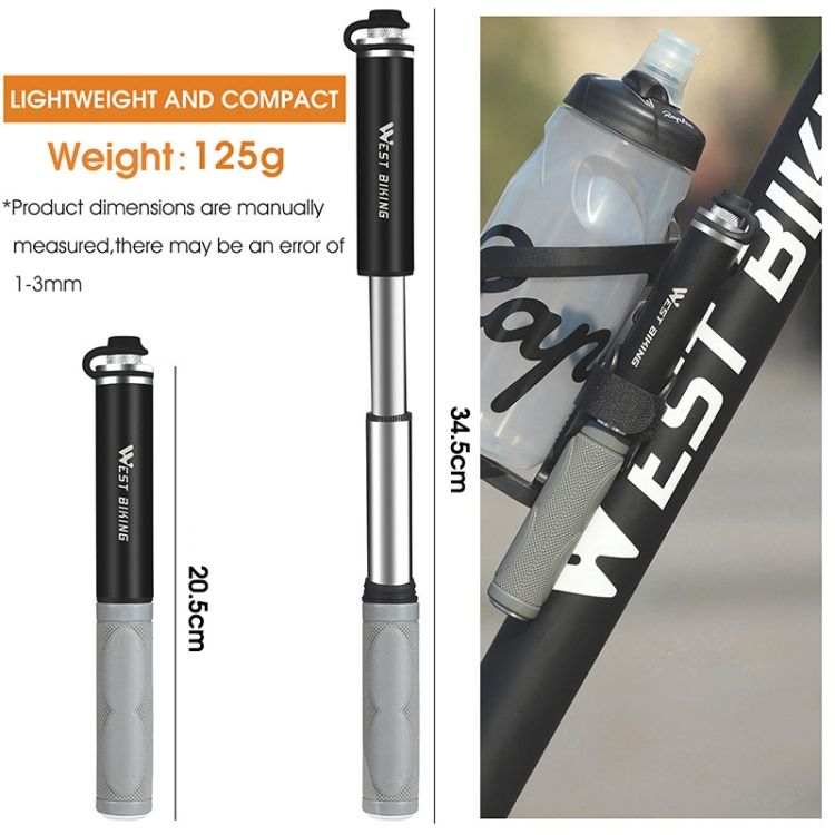WEST BIKING Mountain Bike Portable High Pressure Pump