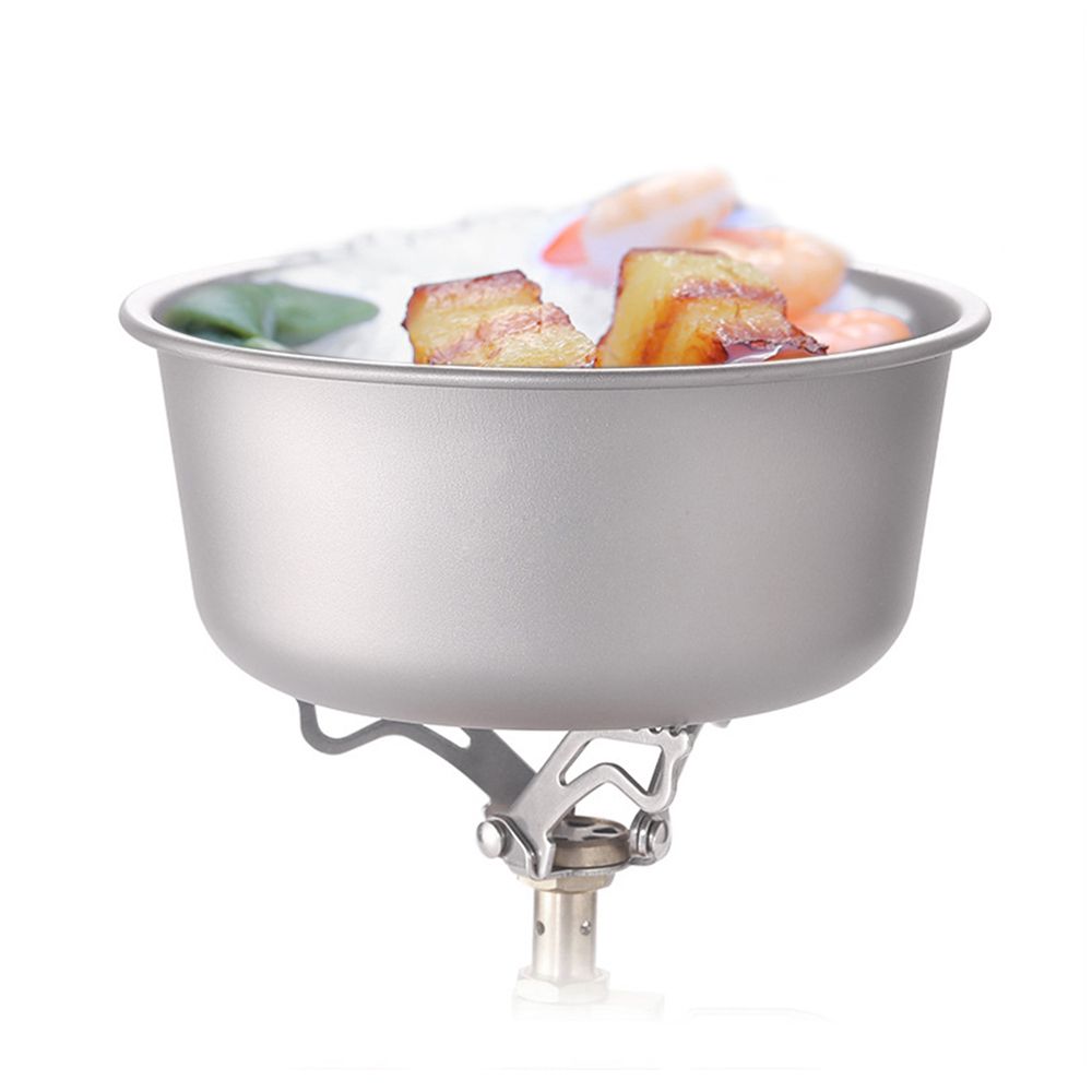 500ml Titanium Bowl Portable Lightweight Titanium Bowl With