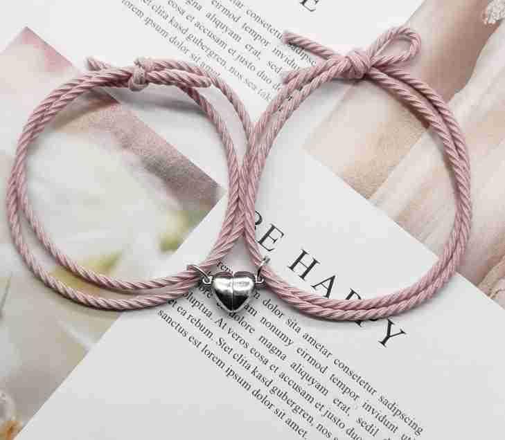 Love Magnet Suction Couple Bracelet