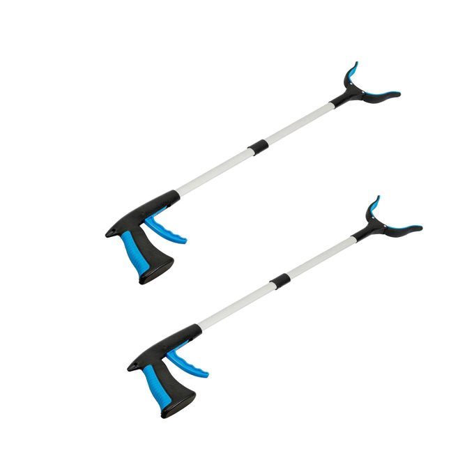 2Pcs 81cm Extend Folding Trash Claw Grabber Reacher Litter Picker Pick