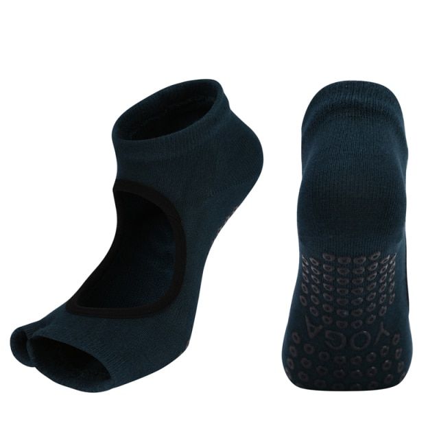 2 Pairs Women Anti Slip Yoga Socks