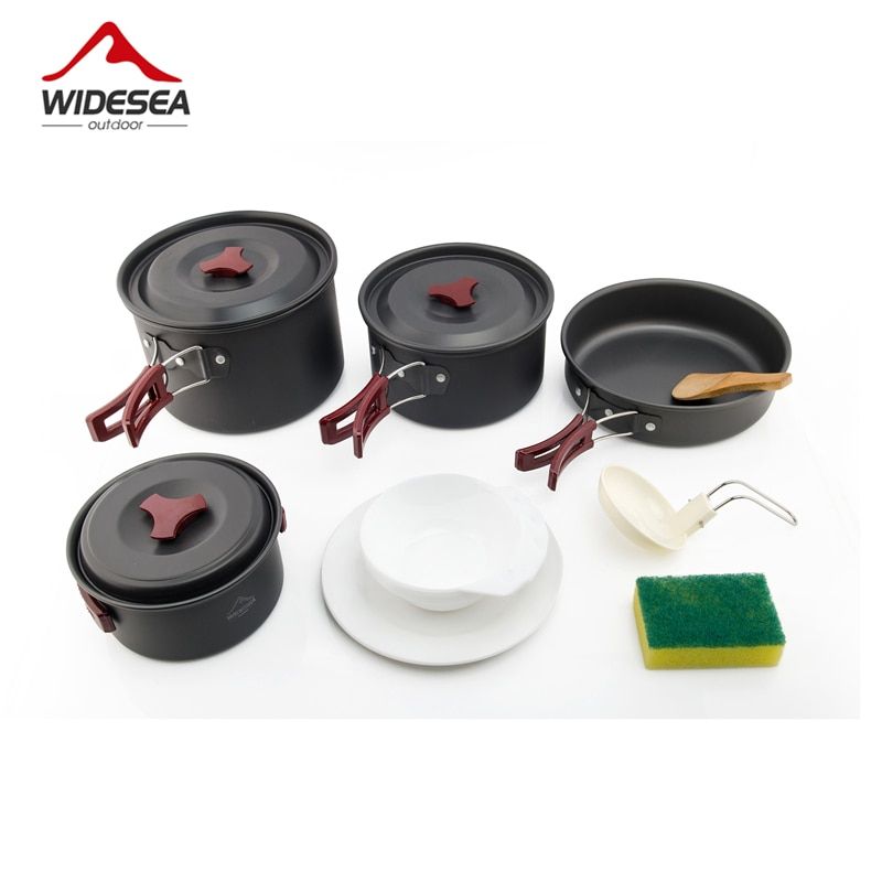 4-5 Pepoles Camping Cookware Travel Tableware Outdoor Cooking Set Picnic Set Backpacking Bowl