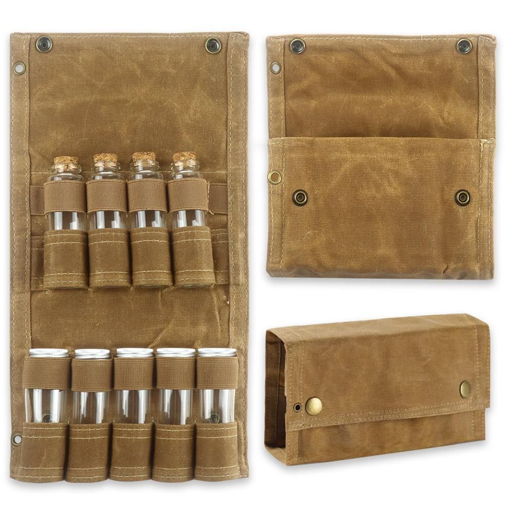 Outdoor Spice Bottle Set Portable Folding Canvas Large