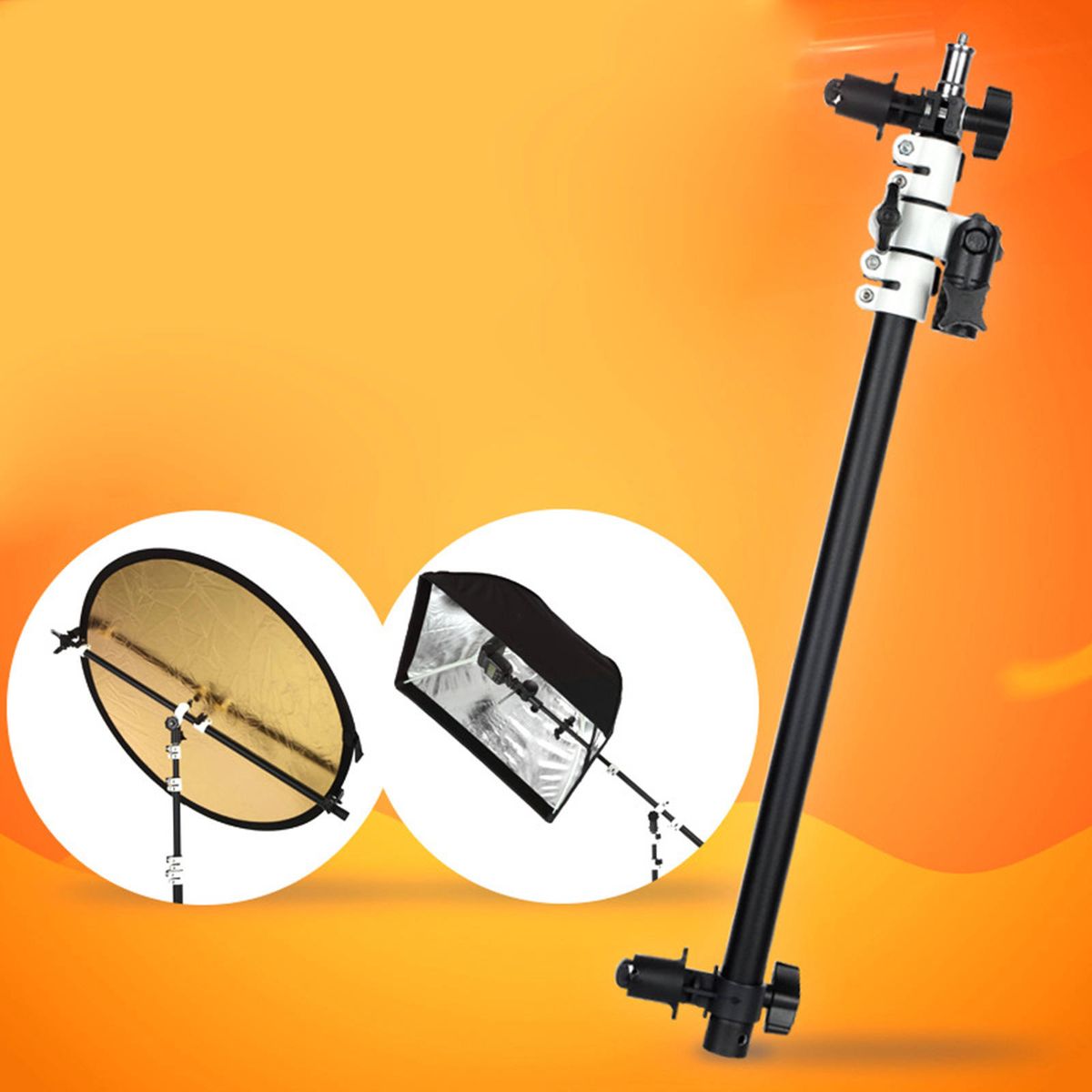 Adjustable Photography Studio Reflector Diffuser Holder Or Boom Arm