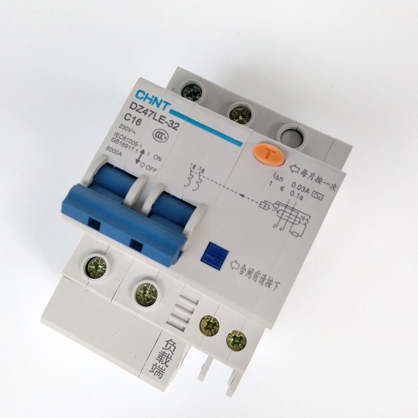 CHINT DZ47LE-32 2P C16A 30mA Earth Leakage Circuit Breaker
