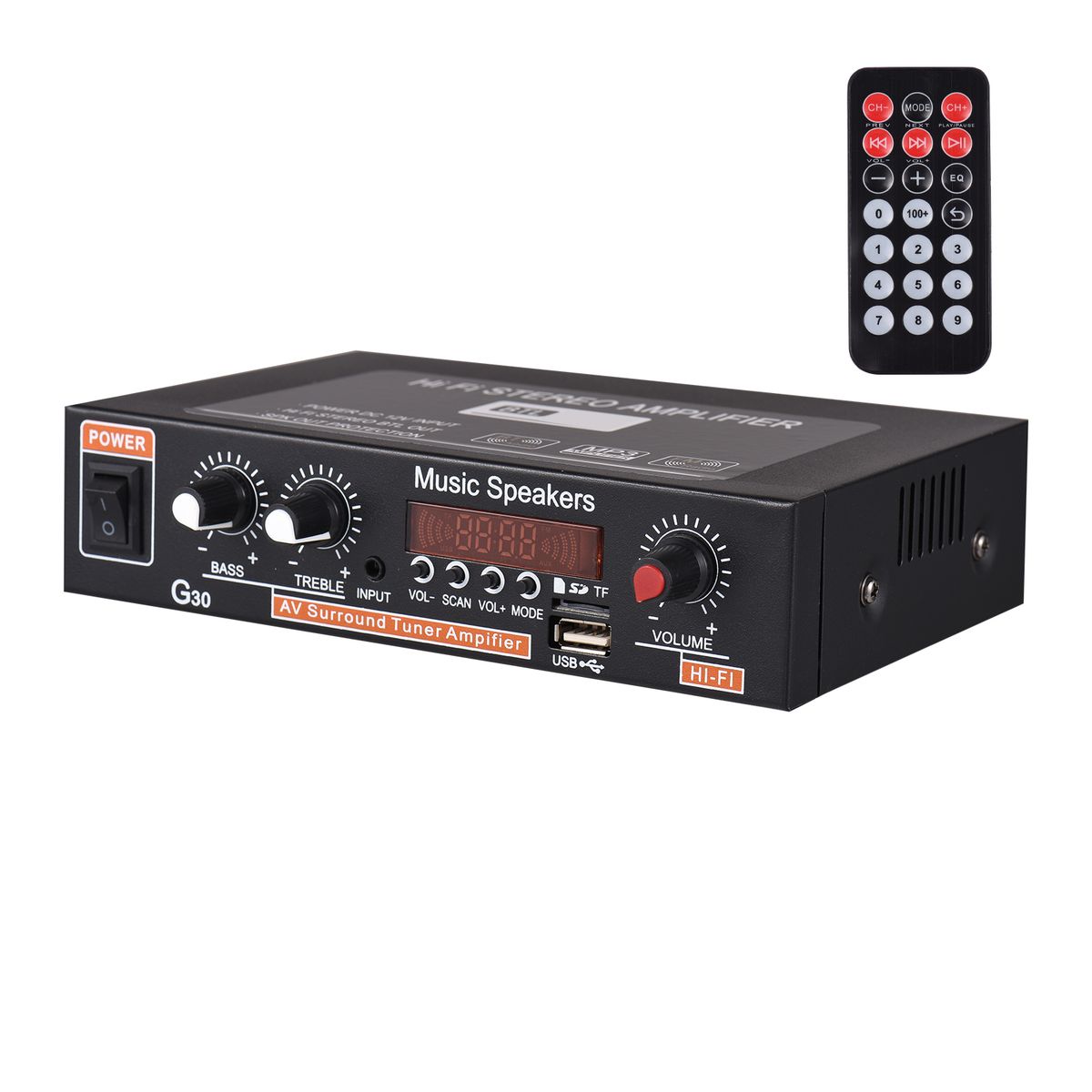 Household G30 Amplifier Mini BT Digital Audio Player Hi-Fi