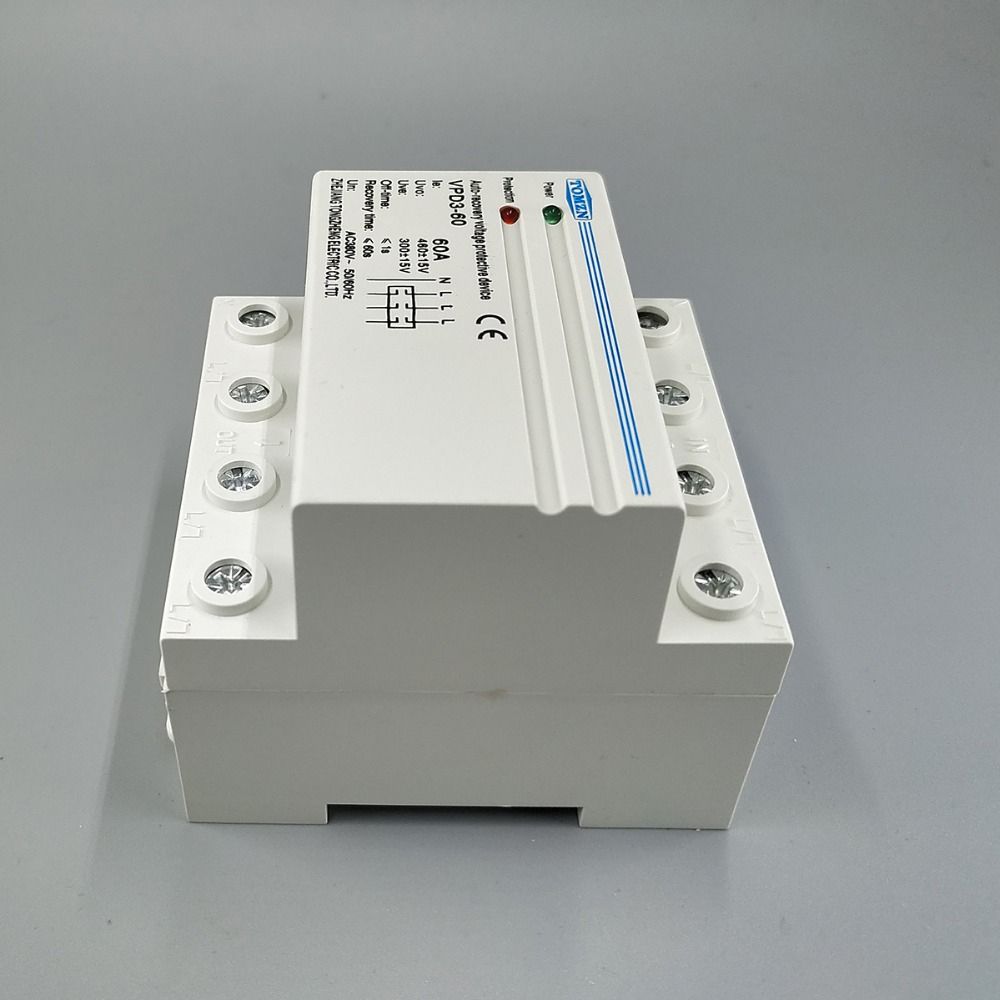 Recovery 60A Phase Rail Four 380V~ Automatic Din Three Wire