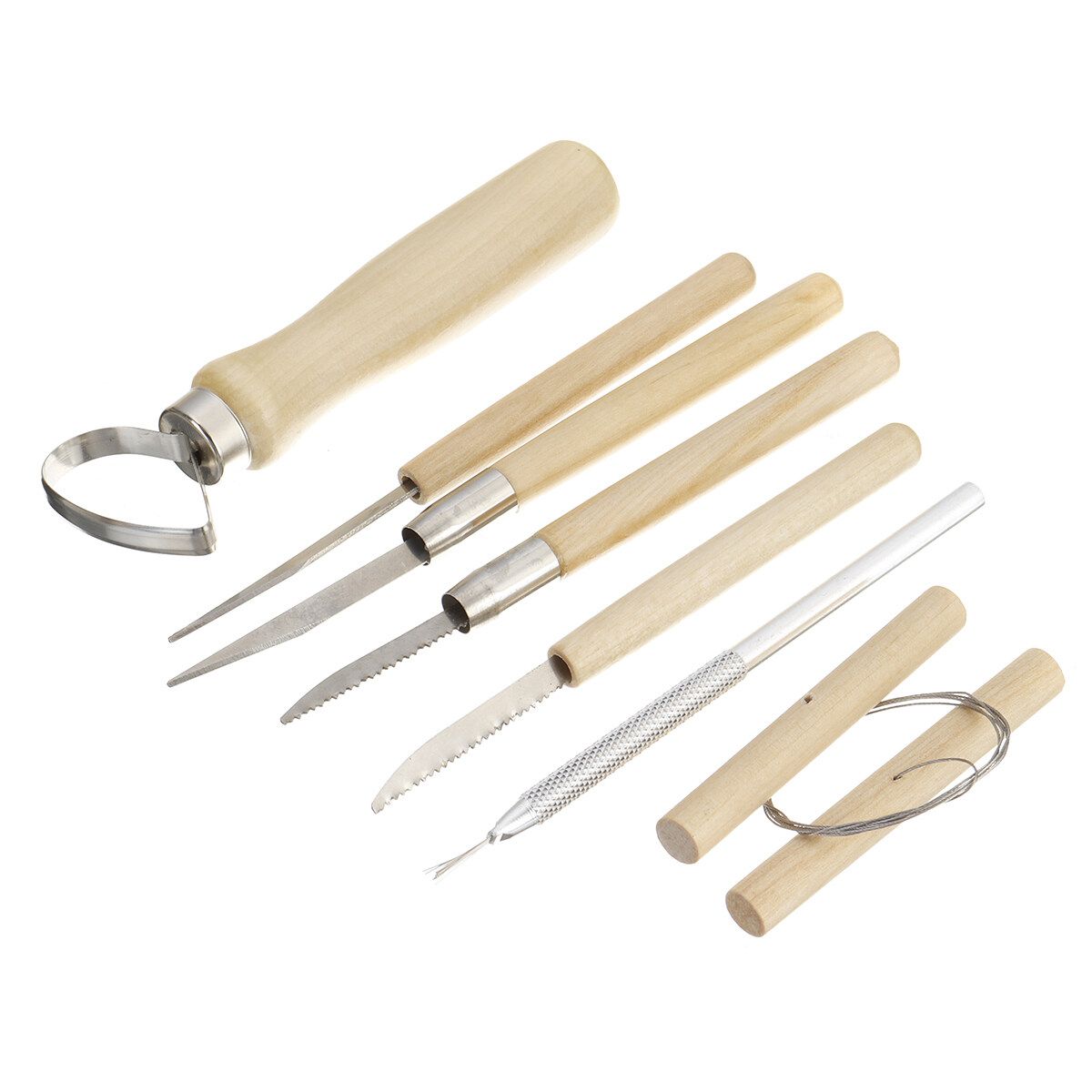 9/14/21/24/27/31/40/45/56/61PCS Pottery Sculpting Tools Clay Shapers Set Kit For Ceramics Hand DIY Modeling Carving And Kids Modeling Gift 31PCS Highly Rocommed!!