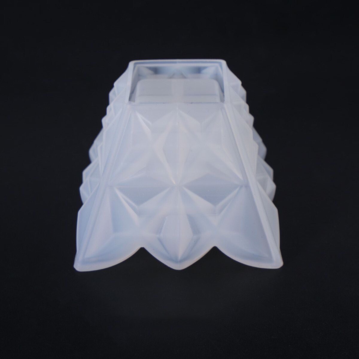 Silicone Mold Resin Epoxy Decorative Craft DIY Pyramid Diamond Storage Box