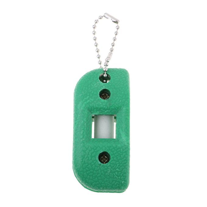 Ice  Ice Skate Figure Sharpening Oilstone Tool Hanging Green