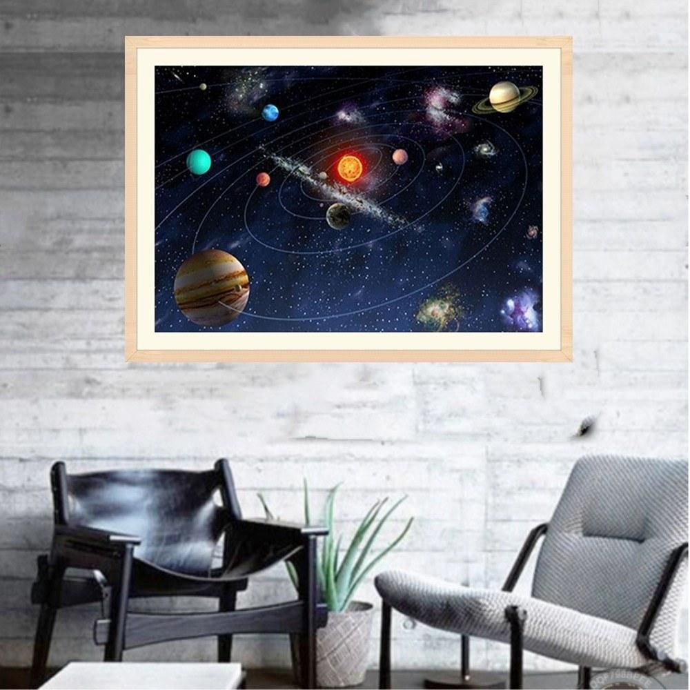 12 * 16 inches/30 * 40cm DIY Full 5D Diamond Painting Kit Outer Space Universe Resin Rhinestone Mosaic Embroidery Cross Stitch Craft Home Wall Decor
