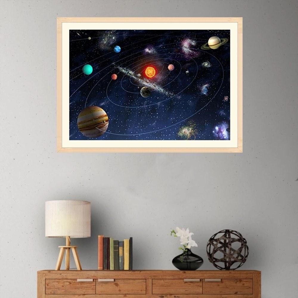 12 * 16 inches/30 * 40cm DIY Full 5D Diamond Painting Kit Outer Space Universe Resin Rhinestone Mosaic Embroidery Cross Stitch Craft Home Wall Decor