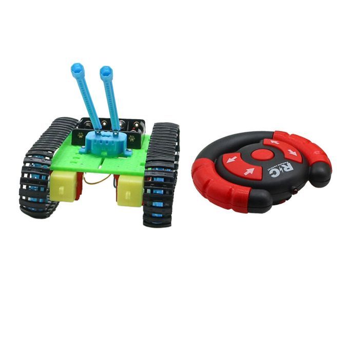 DIY RC Tanks Cars Toys Crawler Tank Christmas Blue Low Speed Climb