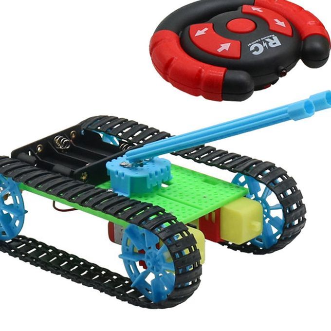 DIY RC Tanks Cars Toys Crawler Tank Christmas Blue Low Speed Climb