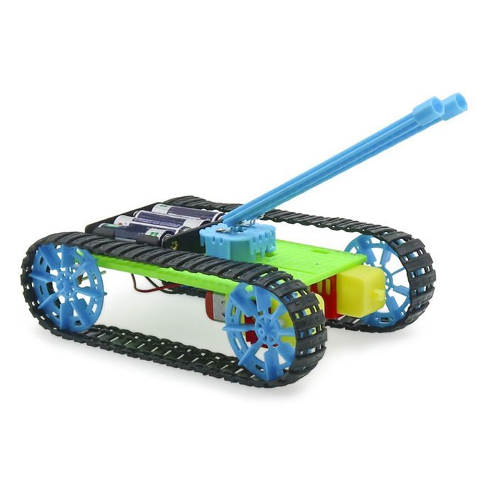 DIY RC Tanks Cars Toys Crawler Tank Christmas Blue Low Speed Climb