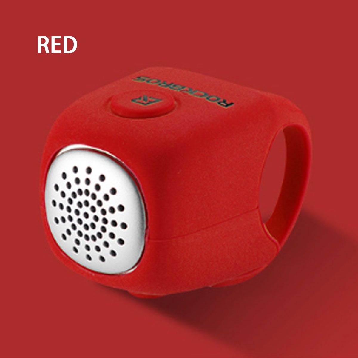90dB Waterproof Bike Bell Electric Cycling Handlebar Horn Bicycle Safety Alarm Blue/Red/Green Red