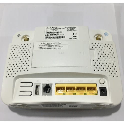 Airtel 4G LTE ZLT S25 Wireless Indoor Router With 120Gig Data Sim & Backup Battery