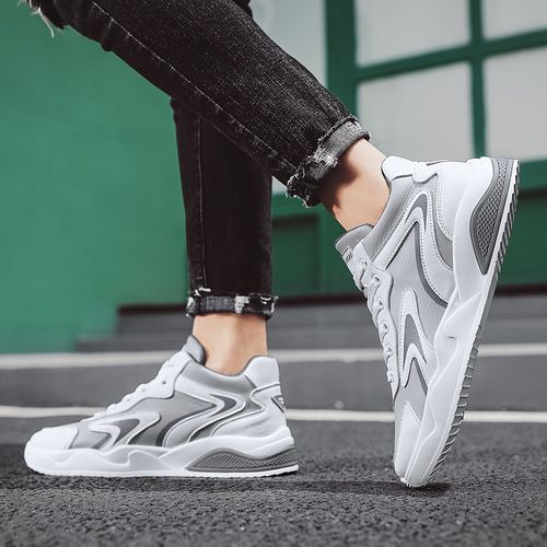 2021 Men's High-top White Shoes Sneakers Outdoor Sport Shoes