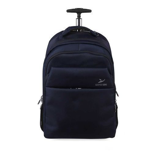 Backpack Trolley Laptop Bag Black- 2pcs