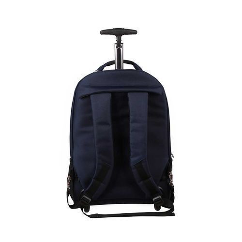 Backpack Trolley Laptop Bag Black- 2pcs