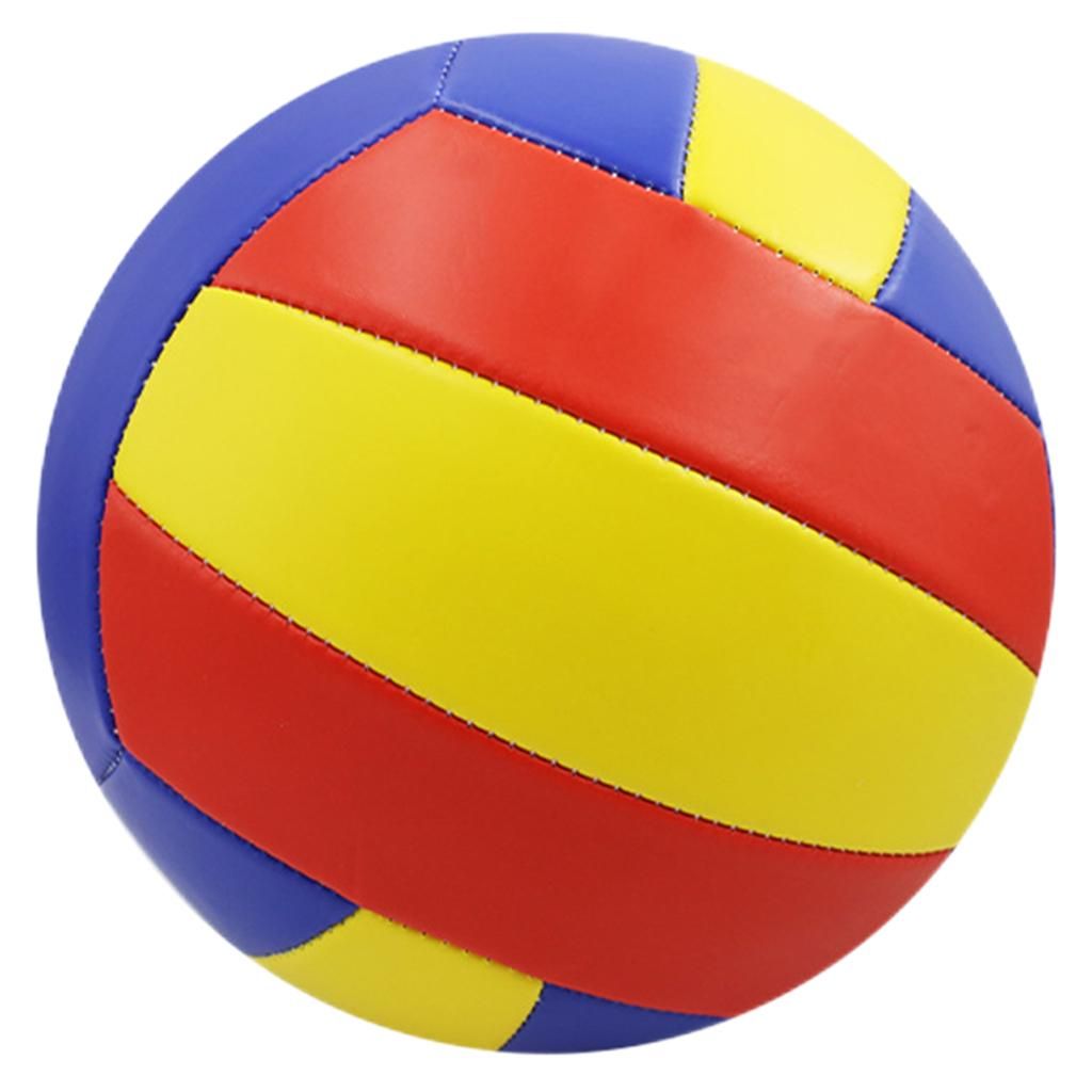 Official Size 5 Volleyball Training Beach Recreational Blue Yellow Red