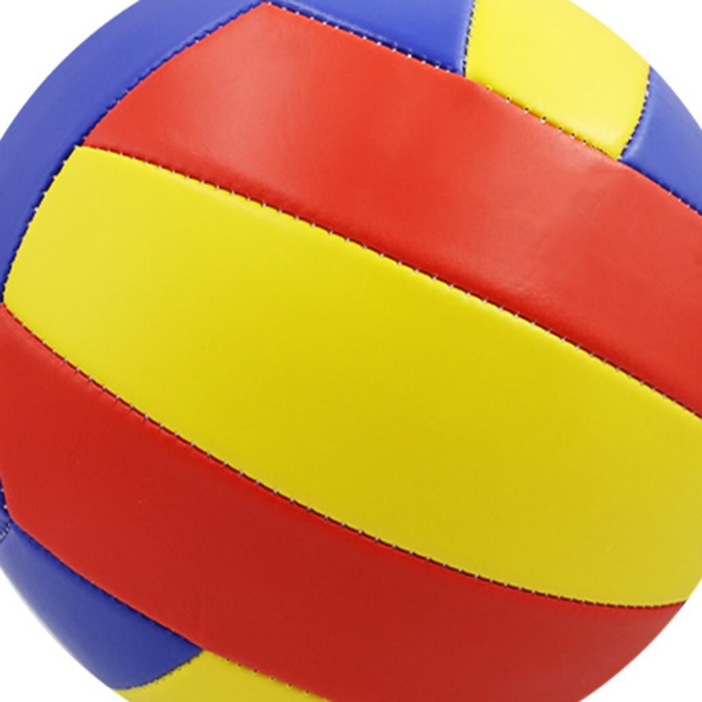 Official Size 5 Volleyball Training Beach Recreational Blue Yellow Red