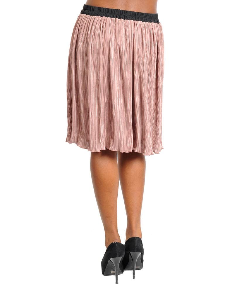 Banded Waist Flared Swing Skirt | Lilac