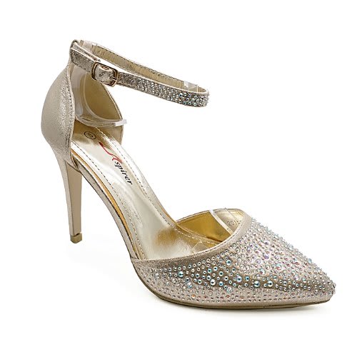 Women's Diamante Slip-on Court Shoes