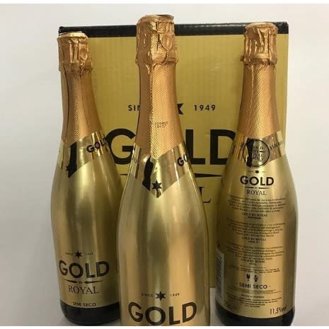 Gold Royal Semi Deco Sparkling Wine 75cl X 6 11.5% Abv