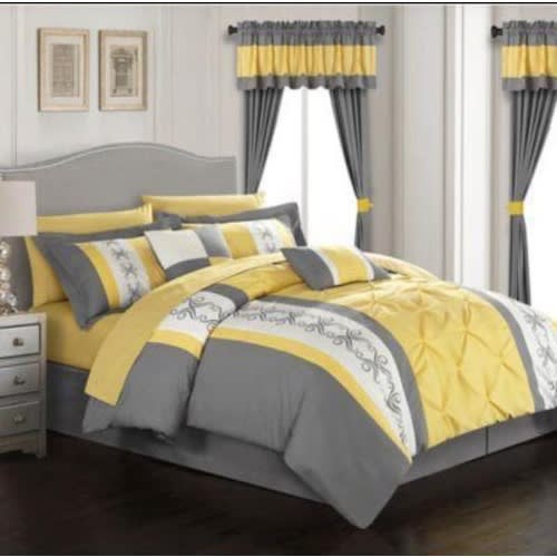 Bedding Set - Duvet, Bedsheet And 4 Pillowcases -100% Turkish Cotton