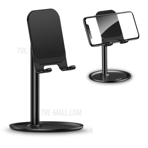 Foldable Desktop Mobile Phone Holder Stand - Black